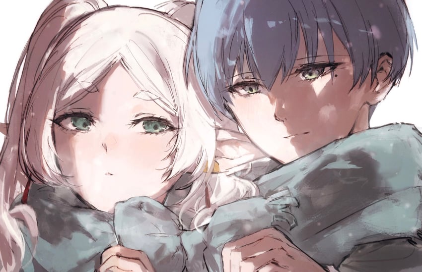 frieren and himmel (sousou no frieren) drawn by moku_(muooku)