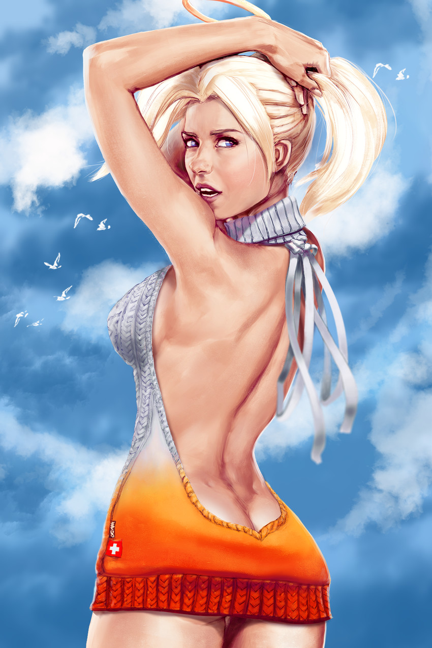 mercy (overwatch and 1 more) drawn by g21mm