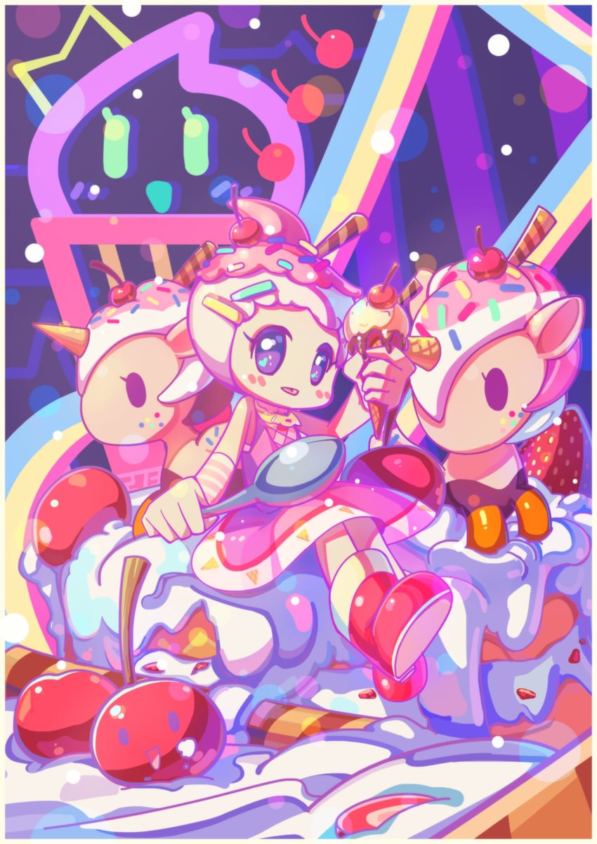 sundae and amarena (tokidoki and 2 more) drawn by 273akatsuki