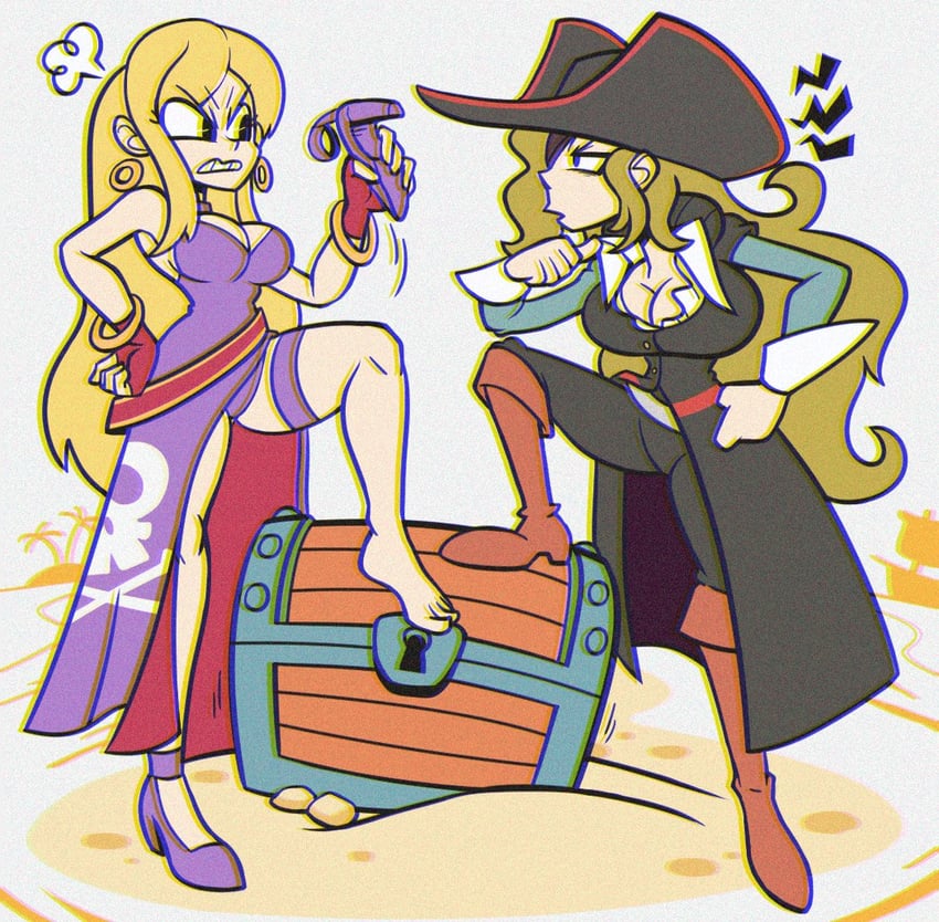 b. jenet and ruby heart (the king of fighters and 5 more) drawn by kevin_arthur