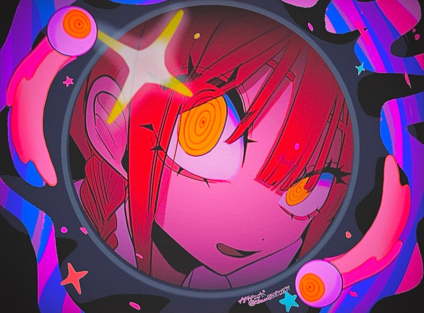 makima (chainsaw man and 1 more) drawn by gaganbo_(shuuu85372871)