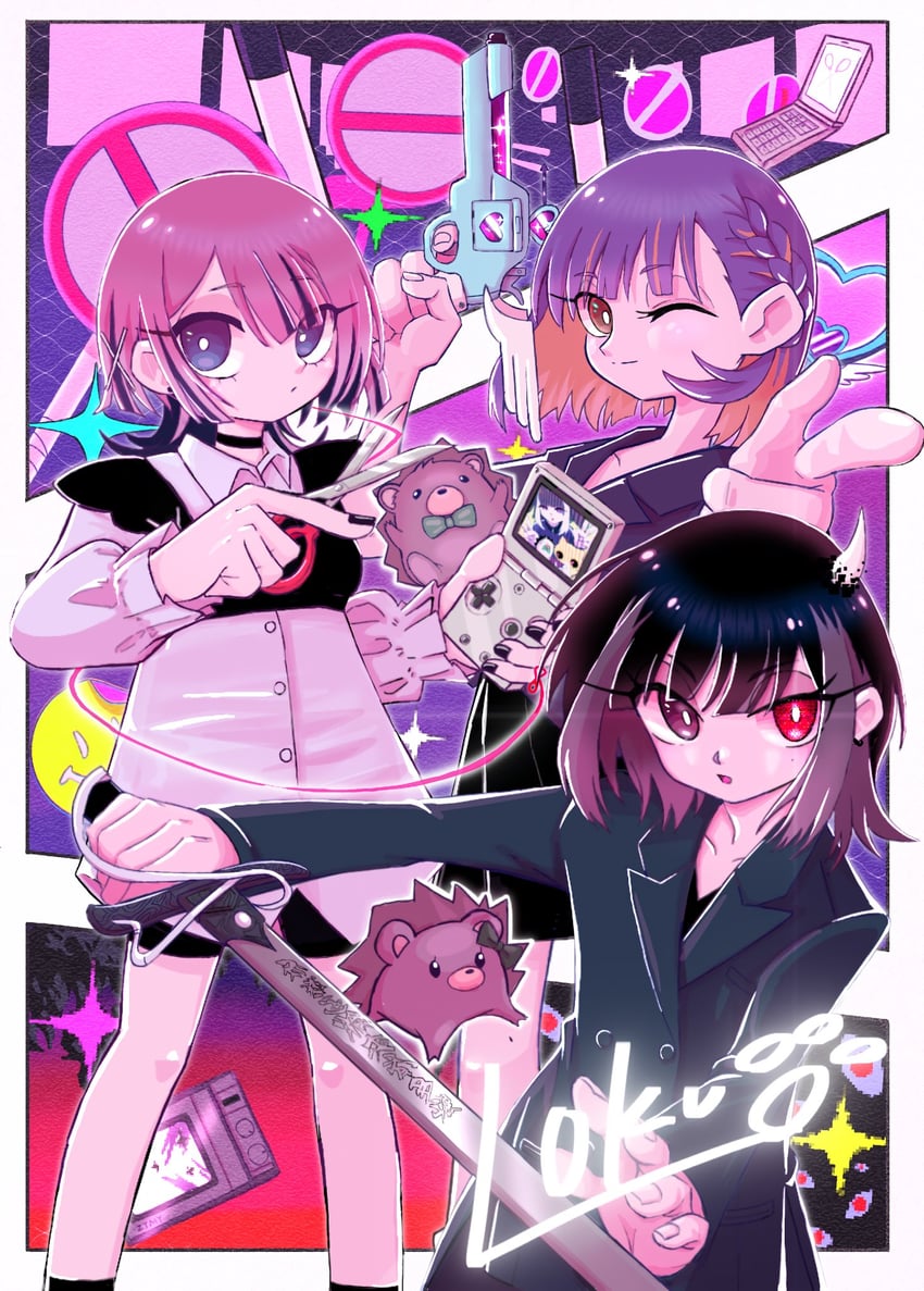 nira-chan, uniguri, and mimikayushi (zutto mayonaka de ii no ni and 3 more) drawn by loku
