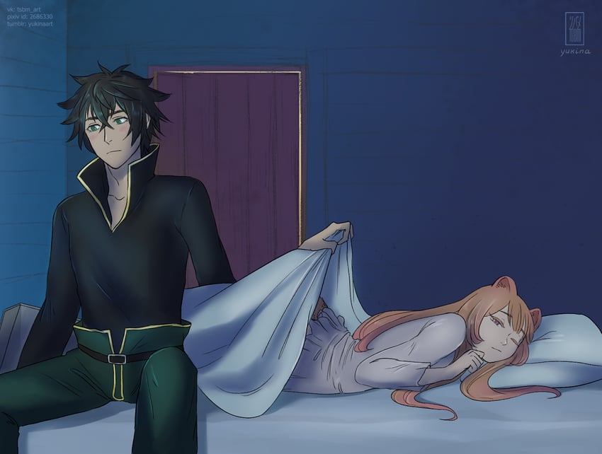 raphtalia and iwatani naofumi (tate no yuusha no nariagari) drawn by yuria-chu
