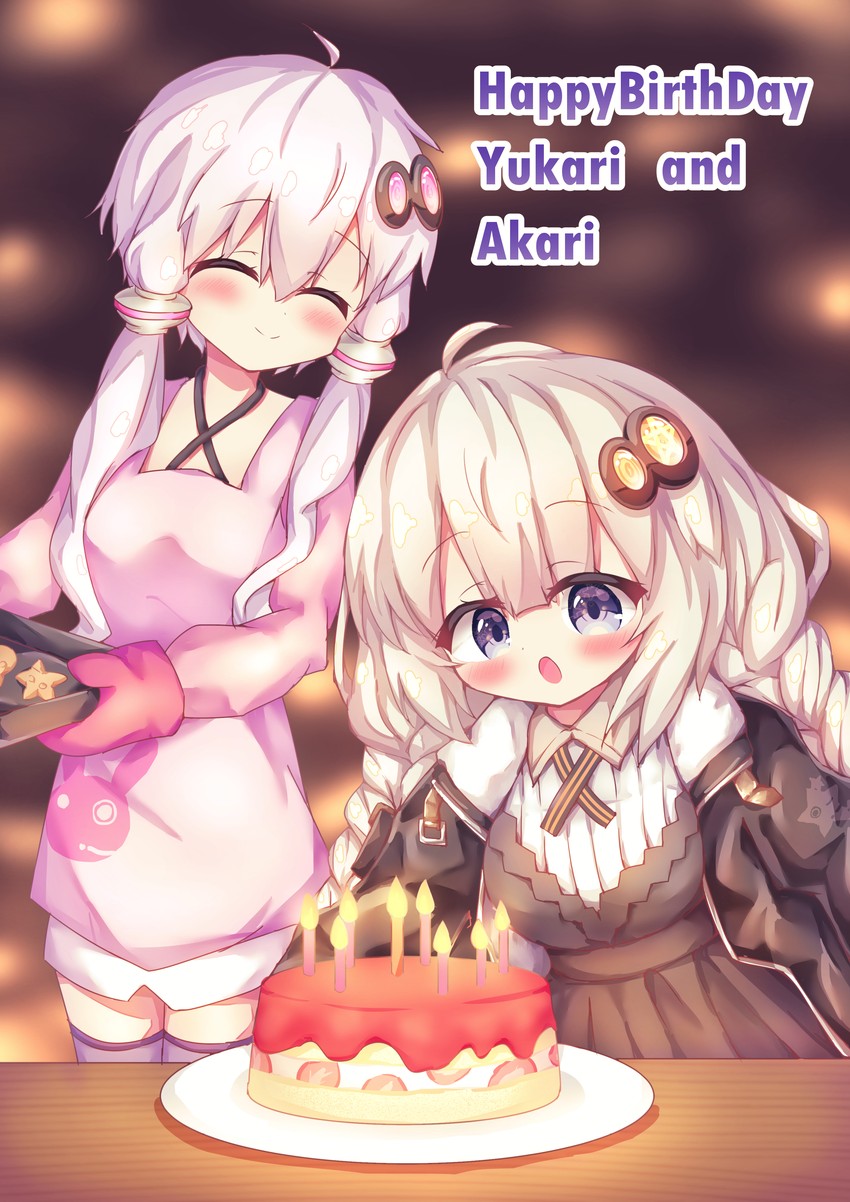 yuzuki yukari and kizuna akari (vocaloid and 1 more) drawn by waste_(arkaura)