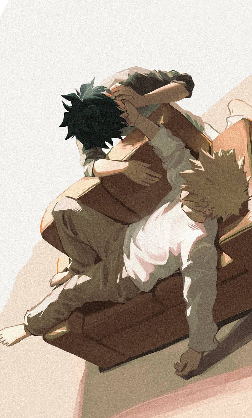 midoriya izuku and bakugou katsuki (boku no hero academia) drawn by yeol2510