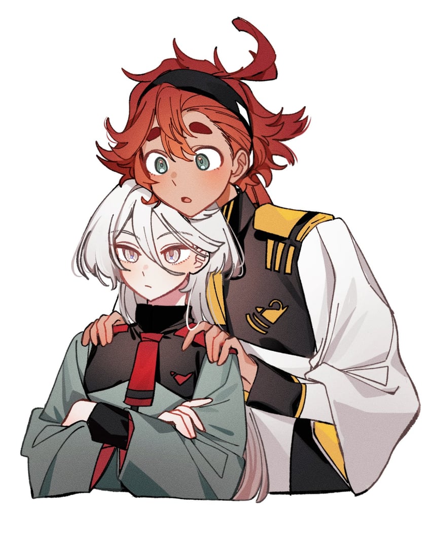 suletta mercury and miorine rembran (gundam and 1 more) drawn by myong8_0
