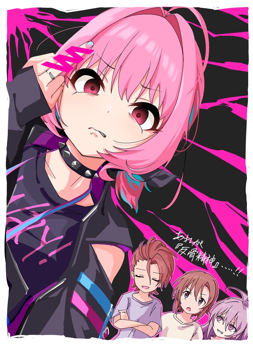 yumemi riamu, hoshi syoko, tada riina, and kimura natsuki (idolmaster and 1 more) drawn by kakki_(kackie)