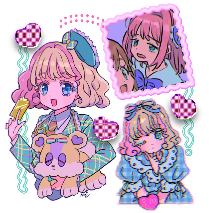 amauri miruki, hibino matsuri, and hanitan (pretty series and 1 more) drawn by rituyama1