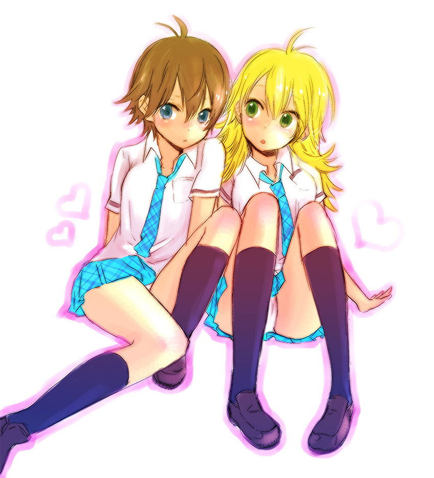 hoshii miki and kikuchi makoto (idolmaster) drawn by yokoyari_mengo