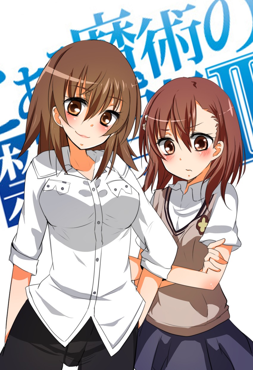 misaka mikoto and misaka misuzu (toaru majutsu no index) drawn by shromann