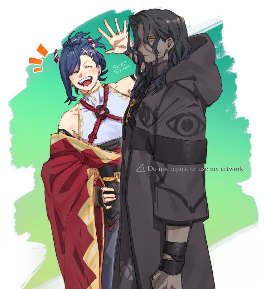 kagetsu and zelkov (fire emblem and 1 more) drawn by 91007