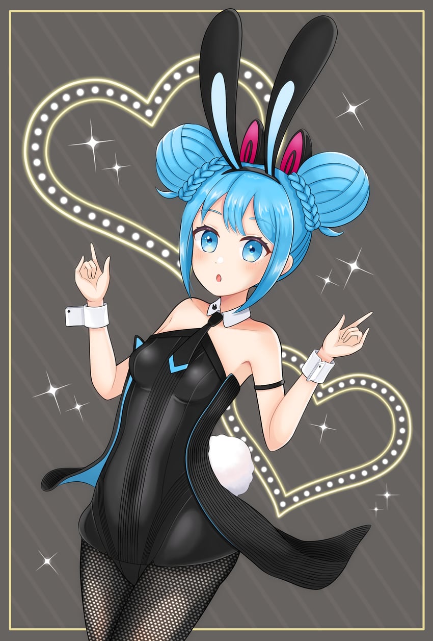 hatsune miku and bicute bunnies miku (vocaloid) drawn by pixiv_58084556