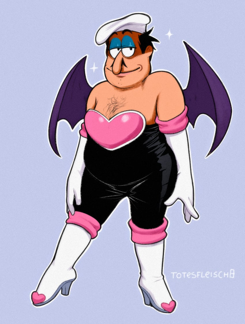 rouge the bat and peppino spaghetti (sonic and 1 more) drawn by totesfleisch8