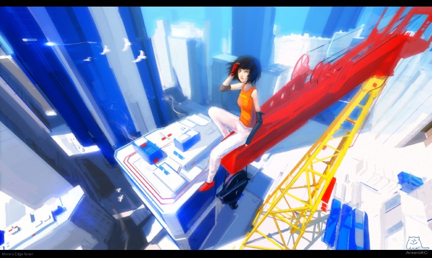 faith connors (mirror's edge) drawn by arsenixc