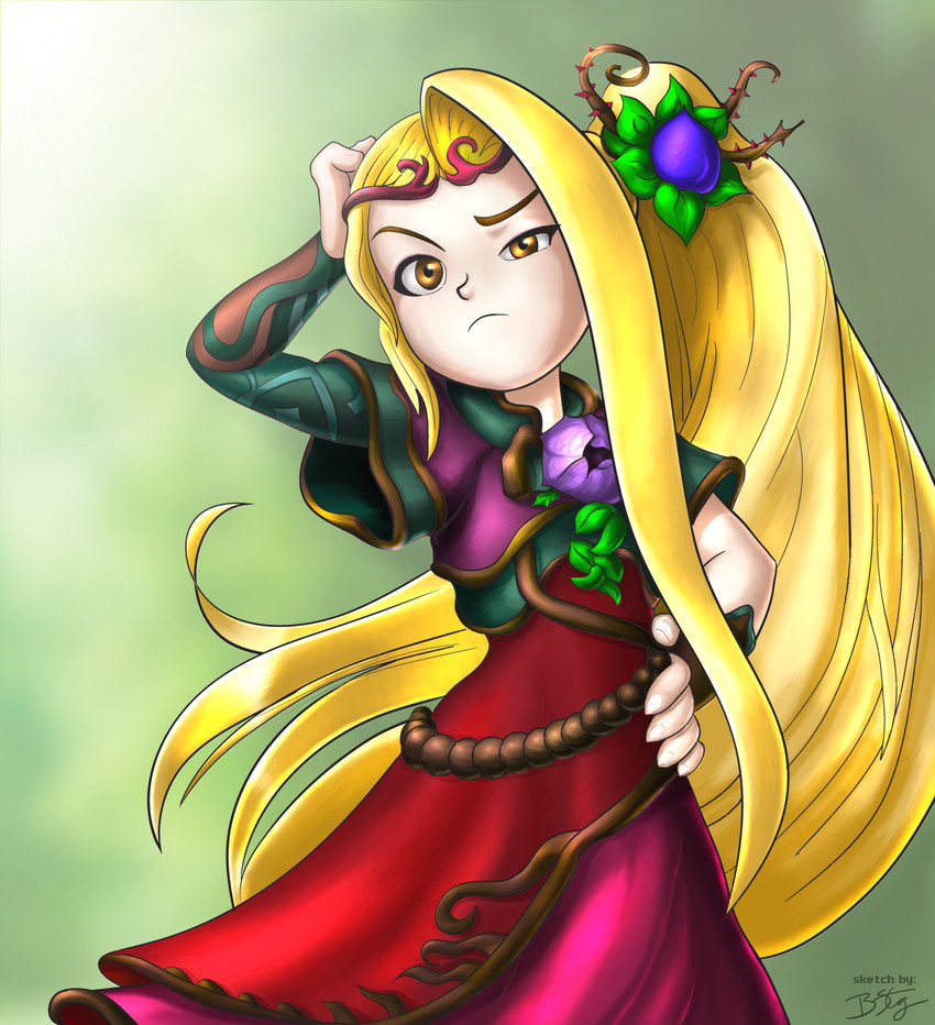viridi (kid icarus and 1 more) drawn by bill_stiernberg