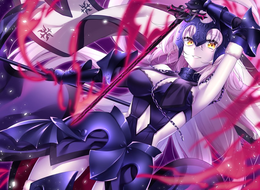 jeanne d'arc alter (fate and 1 more) drawn by kgr_lplc