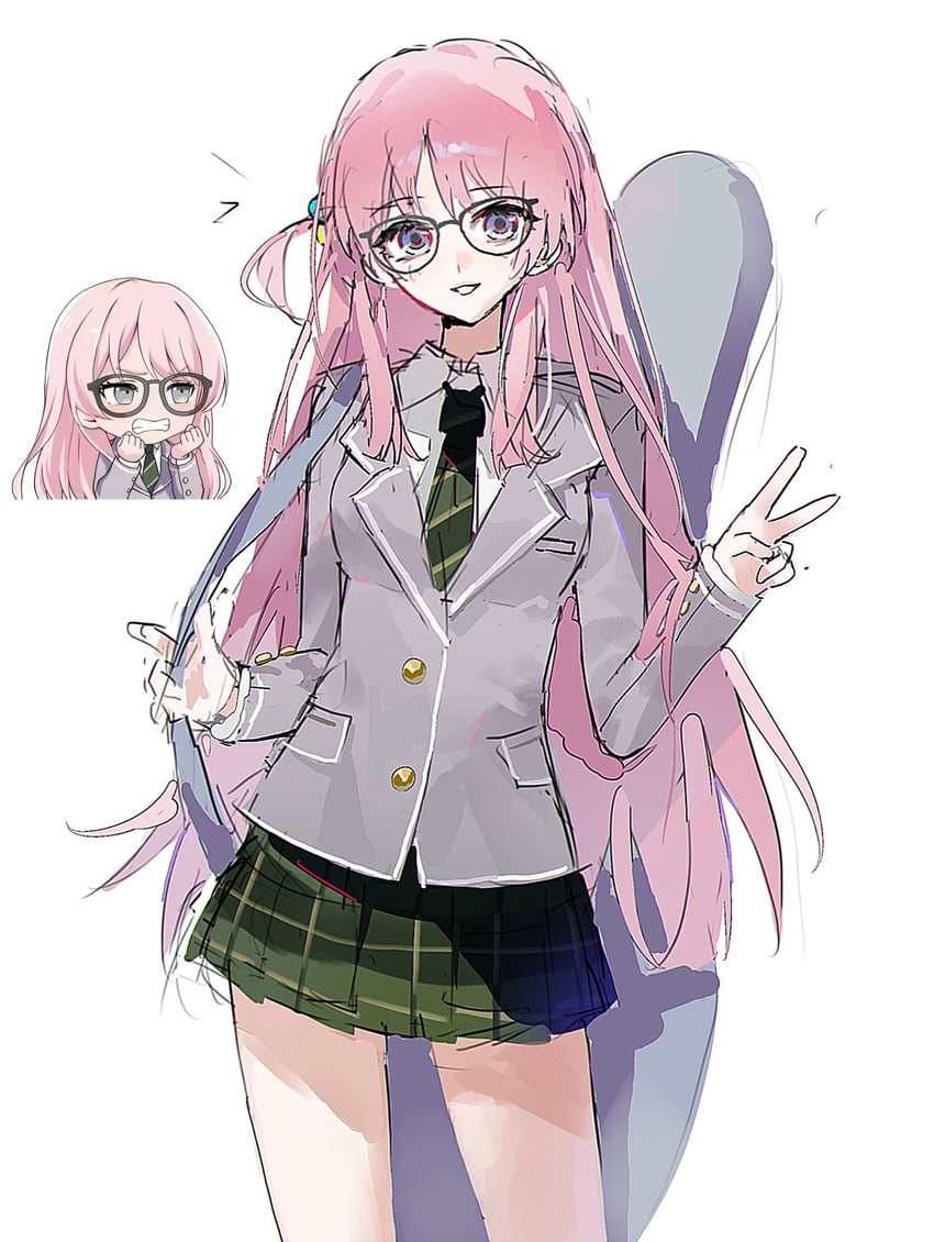 gotoh hitori and chihaya anon (bang dream! and 2 more) drawn by beichezhuangle