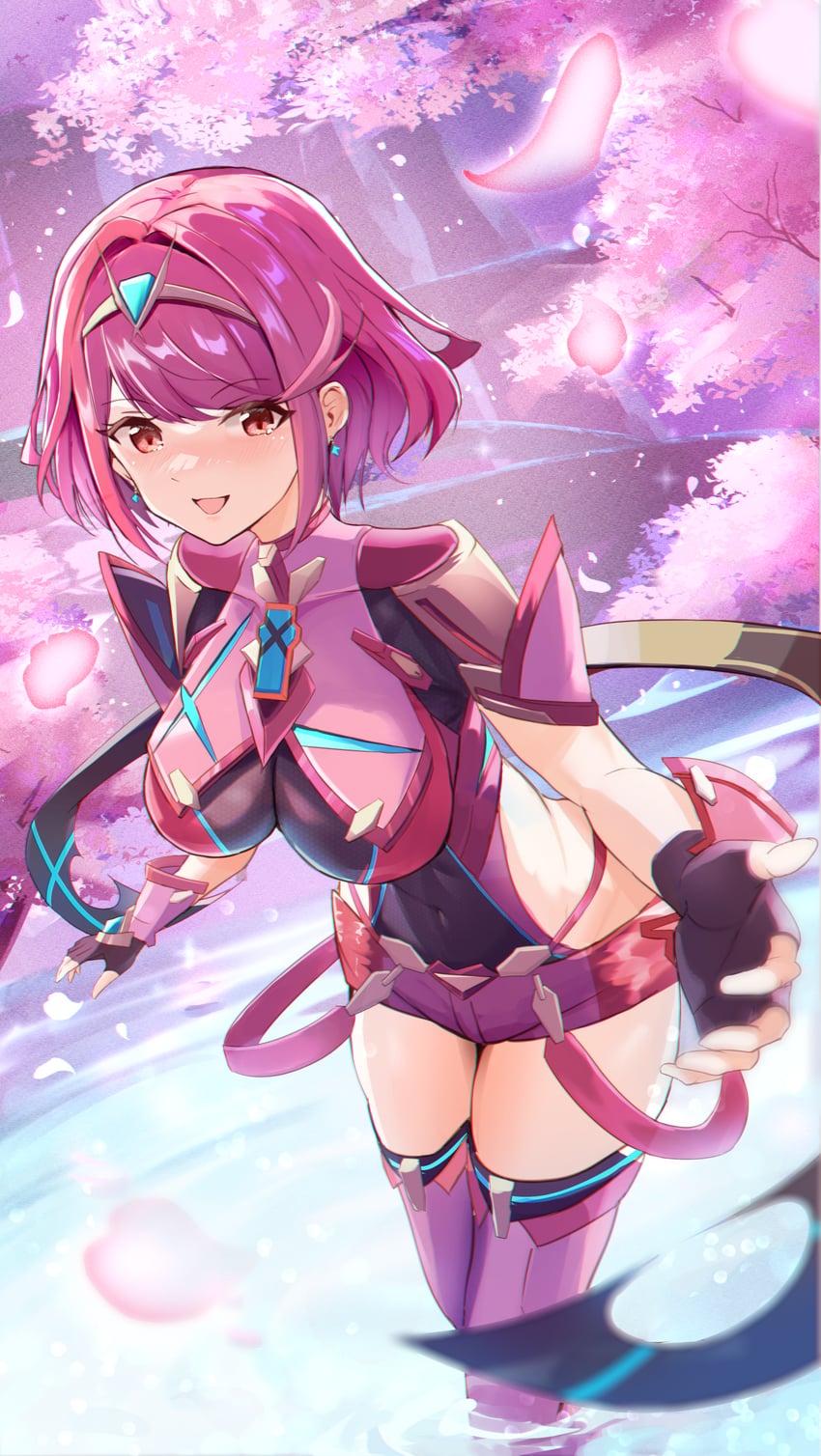 pyra (xenoblade chronicles and 1 more) drawn by karuushi