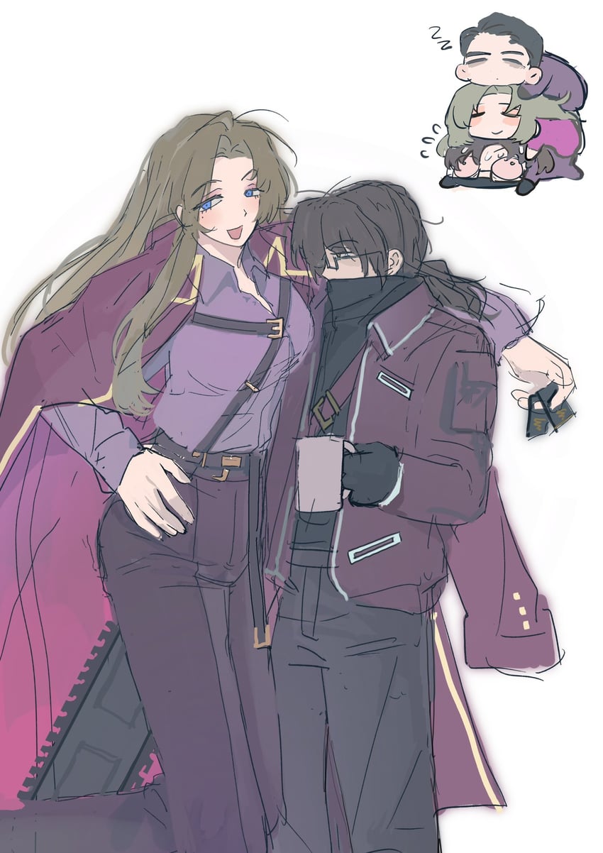 gregor, meursault, and rodion (project moon and 1 more) drawn by ntcke