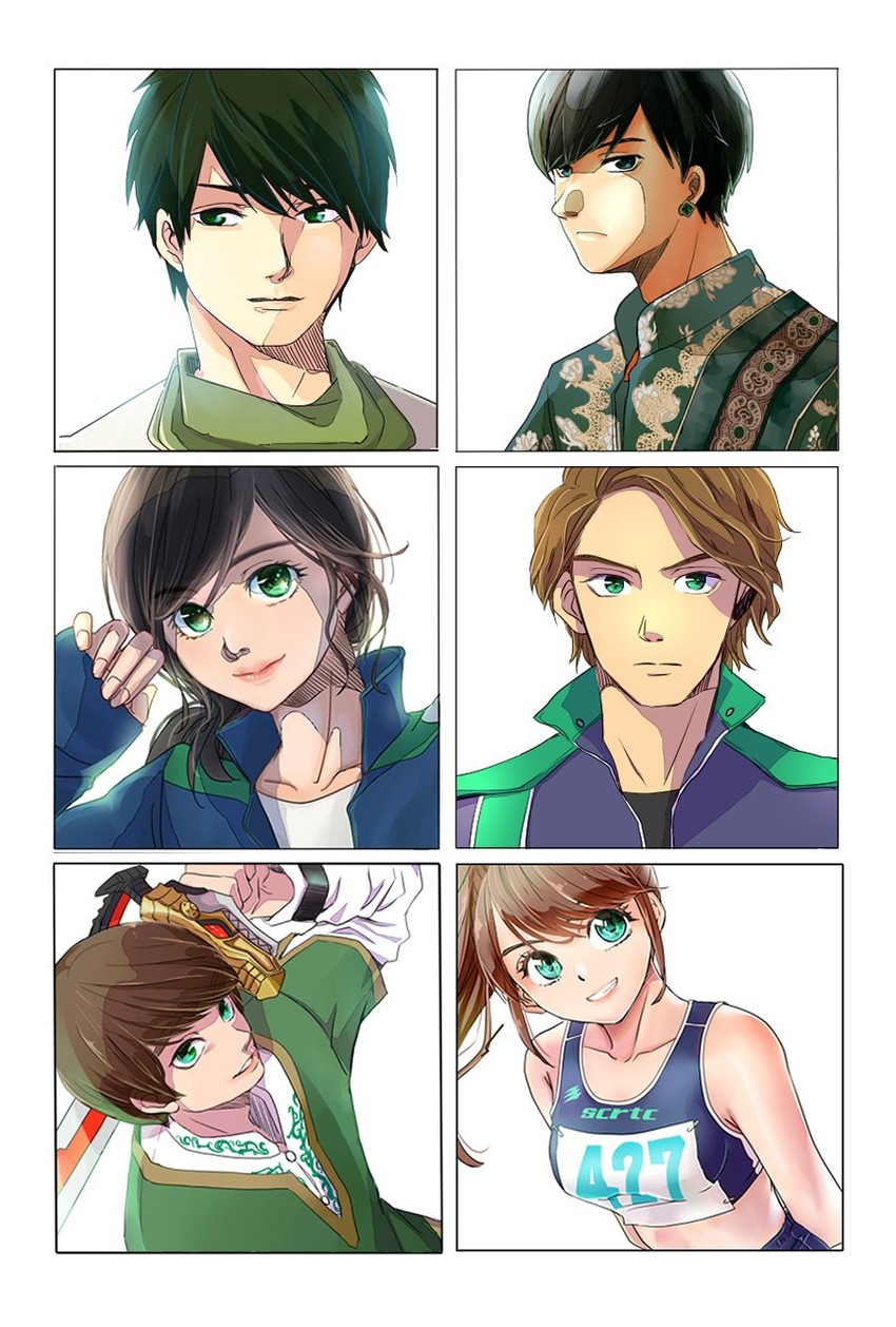 hayami sena, hammie, hikari, tusk, hikawa sakuya, and 1 more (super sentai and 6 more) drawn by suu_(pochi0421)