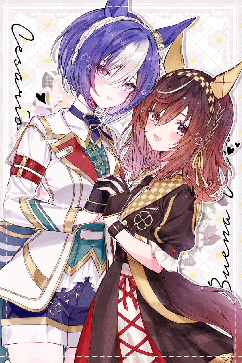 cesario and buena vista (umamusume) drawn by tetora_(oudonoishiize)