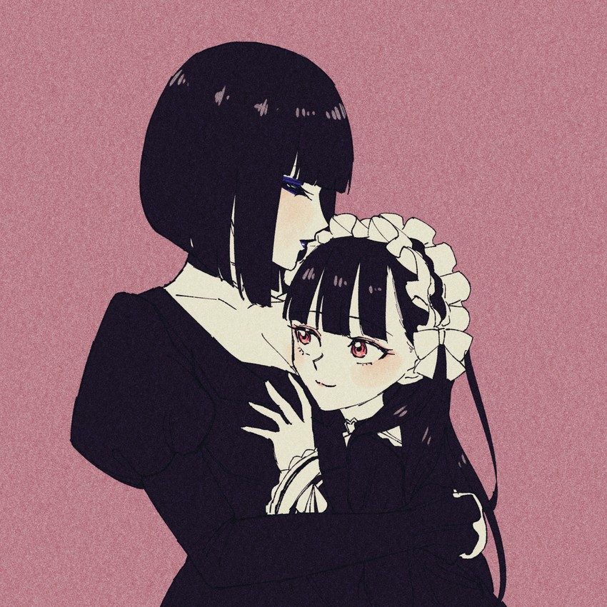 mihara machiko and kunimoto yasuna (original) drawn by byackopath_(artist)