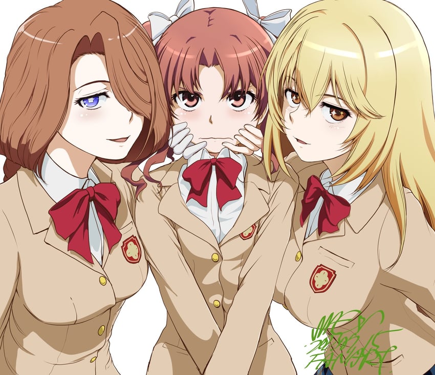 shirai kuroko, shokuhou misaki, and kamino (toaru majutsu no index and 2 more) drawn by mac-v