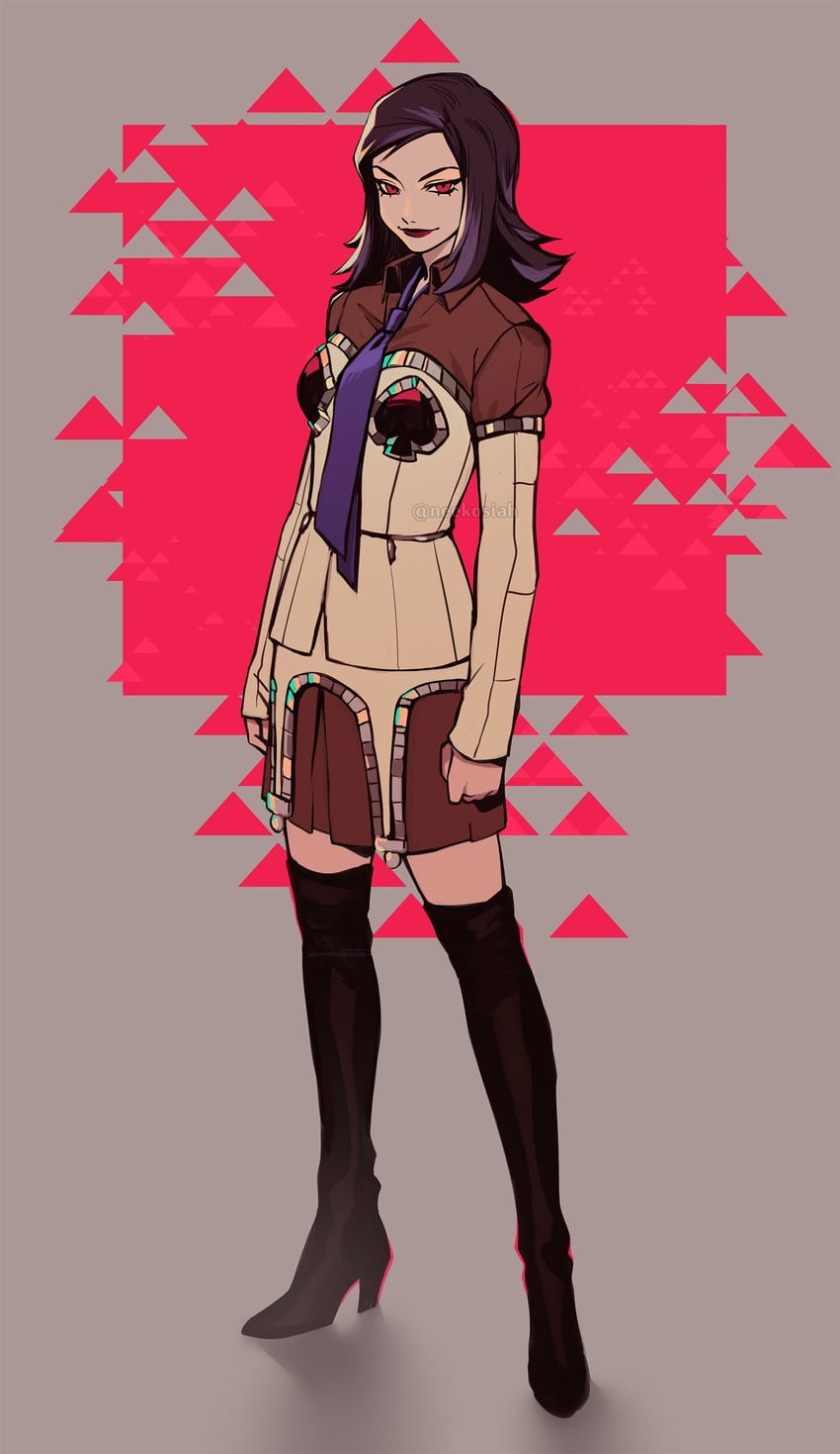 amano maya and shadow maya (persona and 1 more) drawn by neekosiah