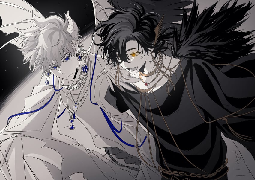 cheng xiaoshi and lu guang (shiguang dailiren) drawn by kouhai99153