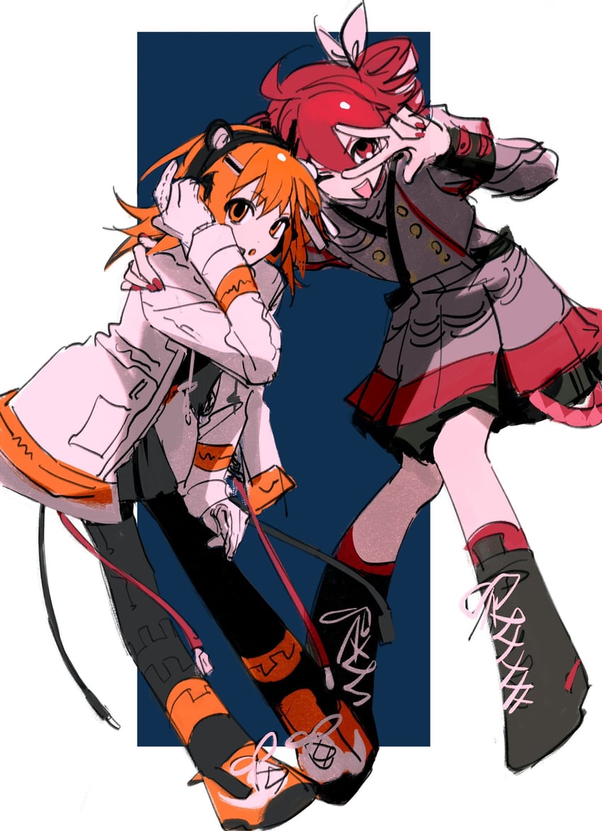 kasane teto and adachi rei (utau and 2 more) drawn by guansenice