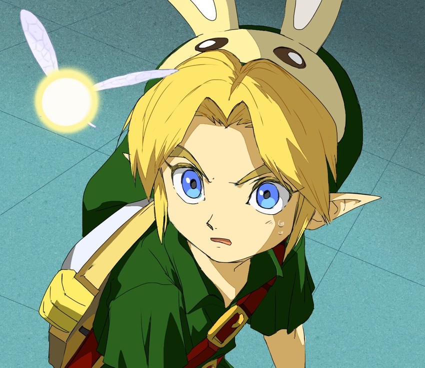 link, young link, and tatl (the legend of zelda and 3 more) drawn by monokuroumao