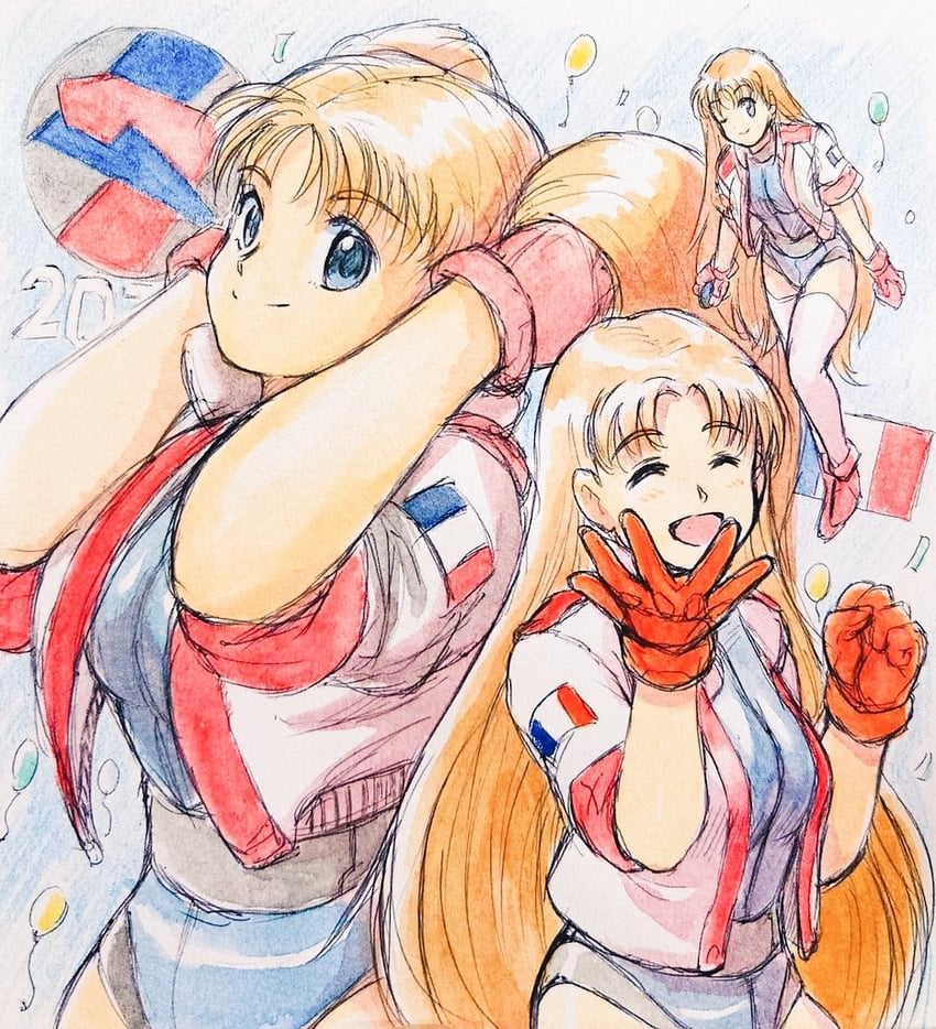 sharon les halles (numan athletics) drawn by heika_(heikahp)
