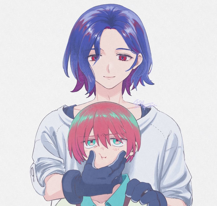 amate yuzuriha and shuji ito (gundam and 1 more) drawn by qiu_lin