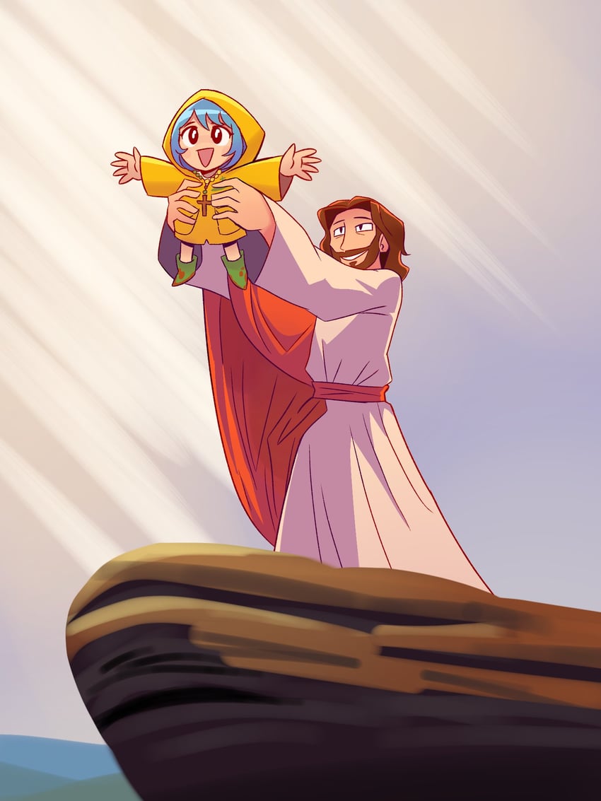 luce and jesus (jubilee 2025 and 1 more) drawn by mannys_art