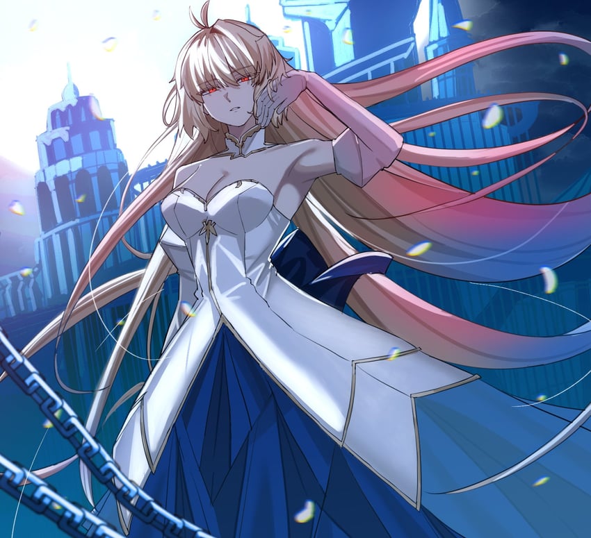 arcueid brunestud and archetype earth (tsukihime) drawn by musi_2nd