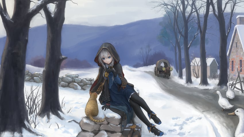 elaina (majo no tabitabi) drawn by ti_hai_diao_yu