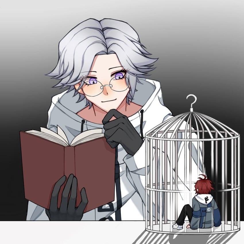 aotsuki eito and sumino takumi (the hundred line -last defense academy-) drawn by yshng229523
