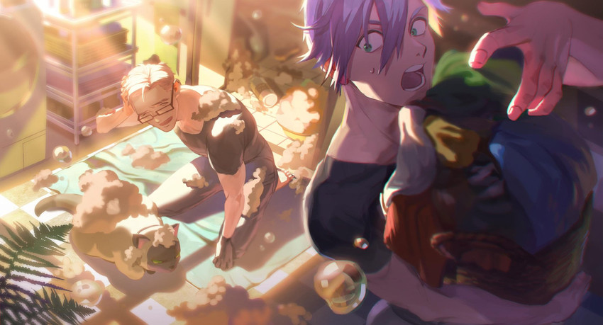 ludger will kresnik, julius will kresnik, and rollo (tales of and 2 more) drawn by meipu_hm