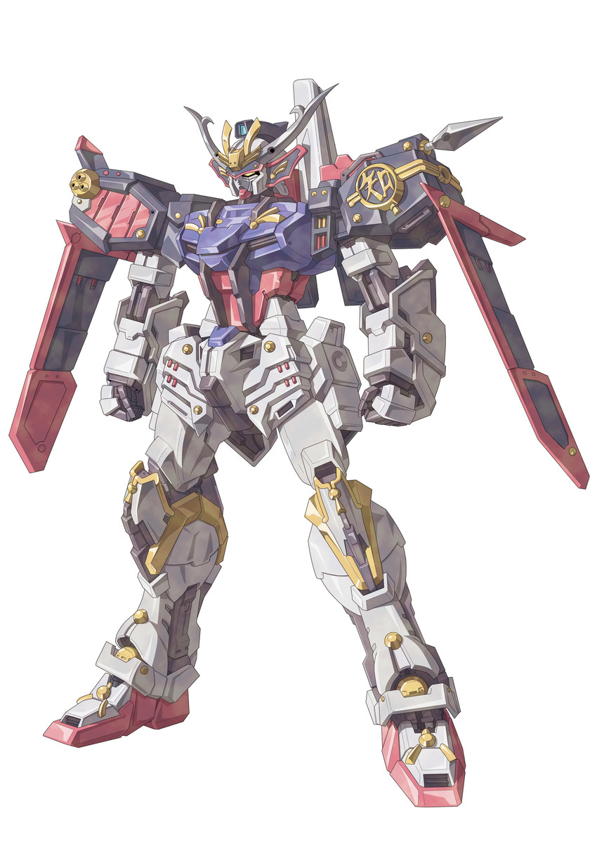 strike gundam and bushimaru (gundam and 2 more) drawn by ibuki_sakura_(sgw_v07)