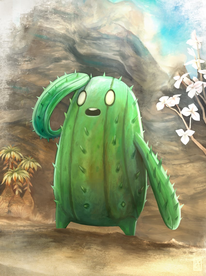 cactoid (final fantasy and 1 more) drawn by uchi_vs_the_world