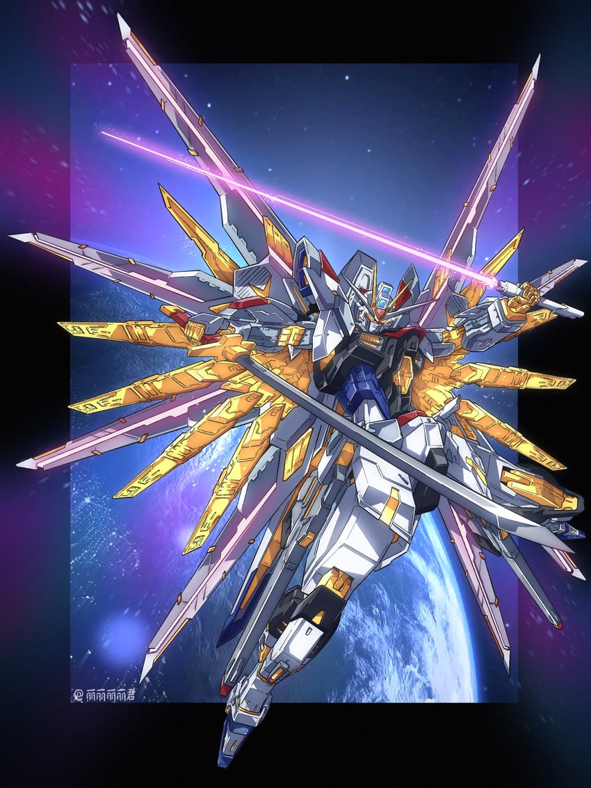 mighty strike freedom gundam (gundam and 2 more) drawn by li_li_li_li_jun