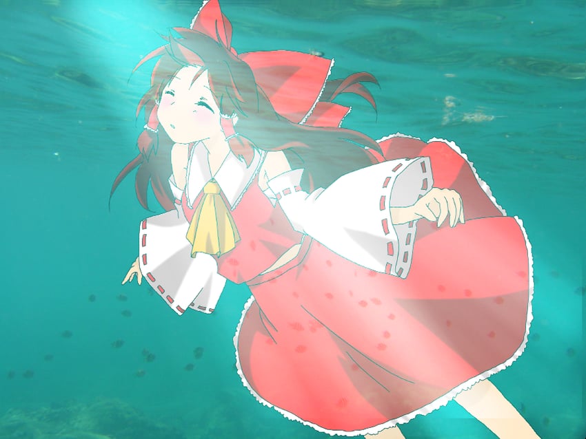 hakurei reimu (touhou) drawn by dorosu and doroth0v0