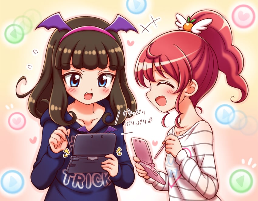 kurosu aroma and shiratama mikan (pretty series and 1 more) drawn by kuga_yoshito