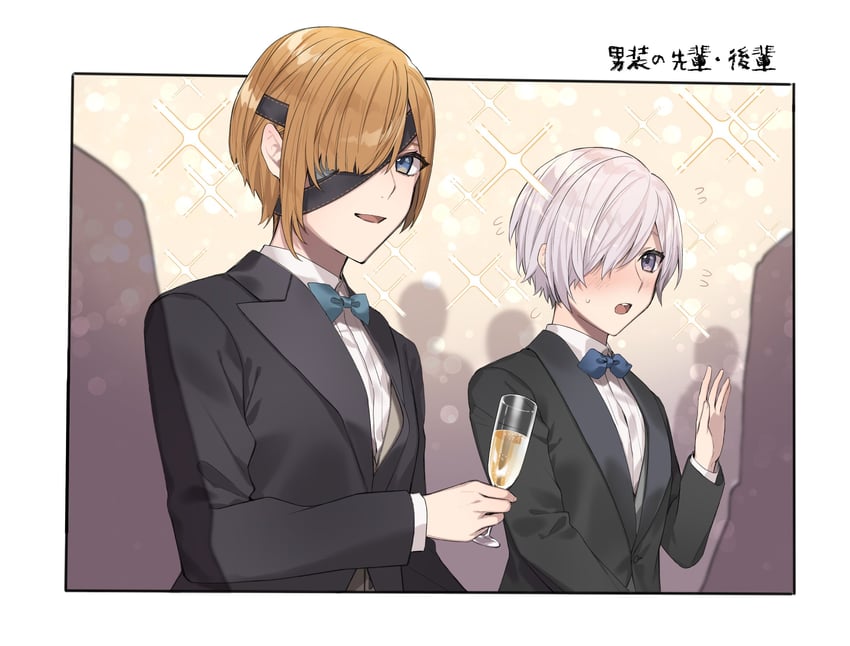 mash kyrielight and ophelia phamrsolone (fate and 1 more) drawn by phi_luna