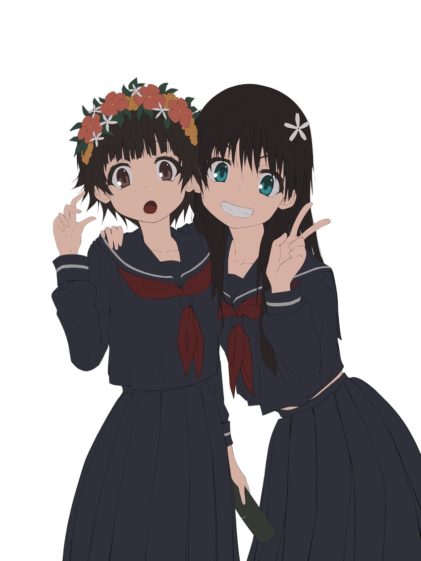saten ruiko and uiharu kazari (toaru majutsu no index and 1 more) drawn by musaki_(msaki666)