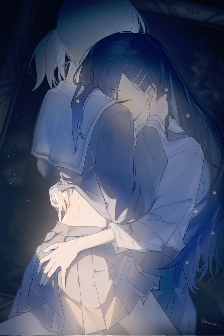 shiraishi an and azusawa kohane (project sekai) drawn by jingzhaowhale