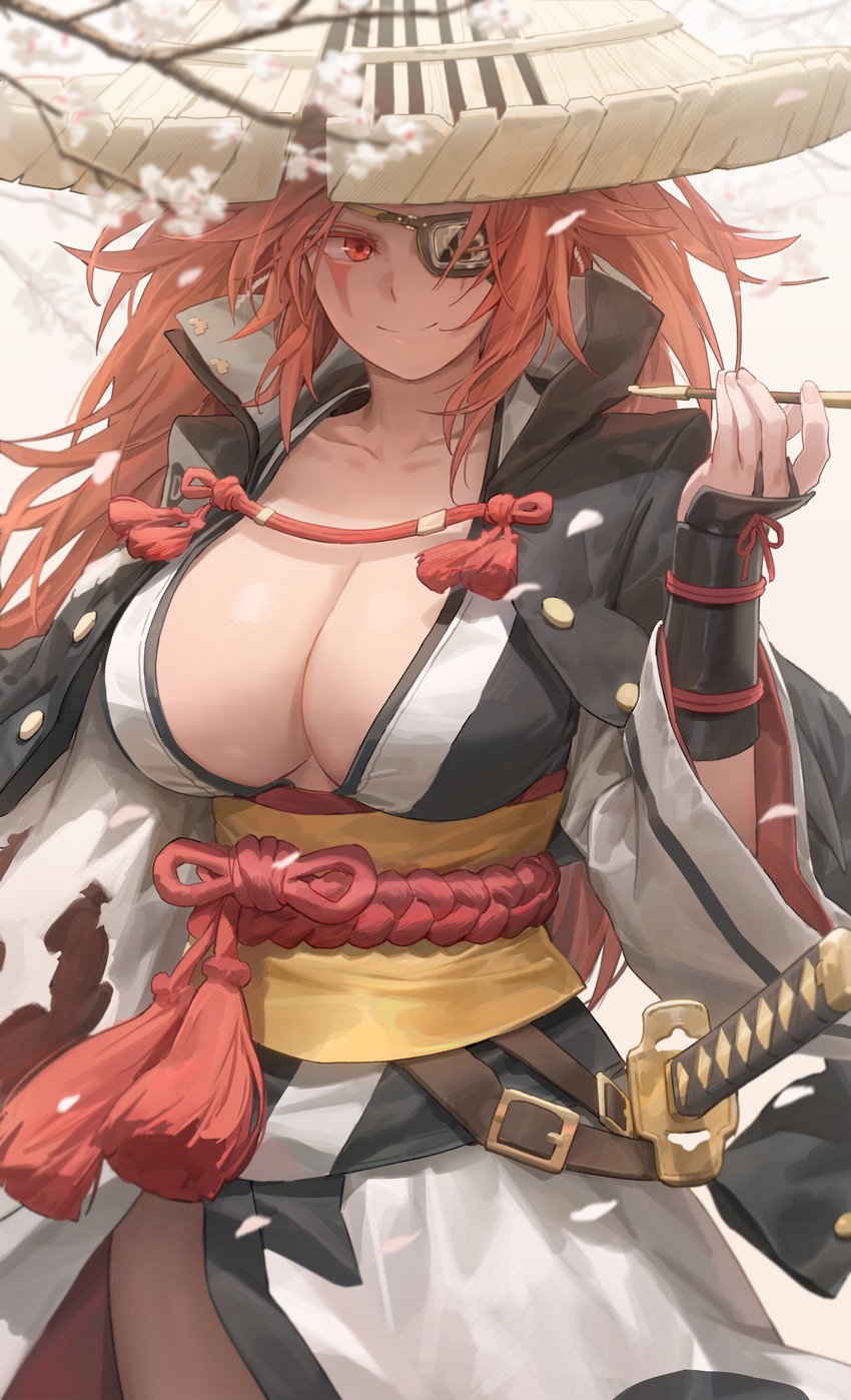baiken (guilty gear and 1 more) drawn by free_style_(yohan1754)
