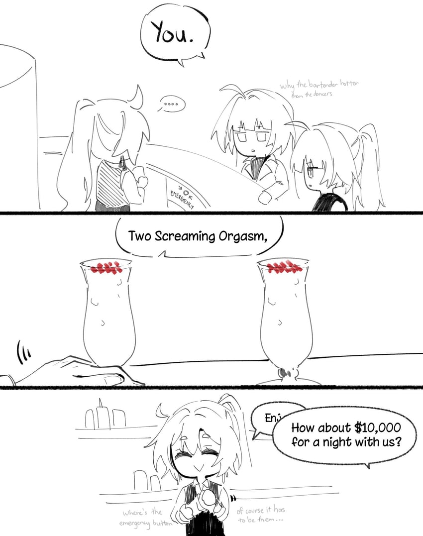 kiana kaslana and raiden mei (honkai and 1 more) drawn by dna_kayoko