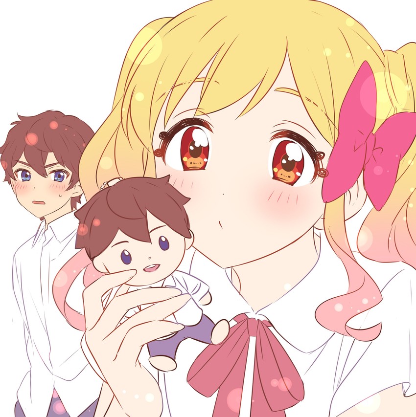 nijino yume and yuuki subaru (aikatsu! and 1 more) drawn by sekina