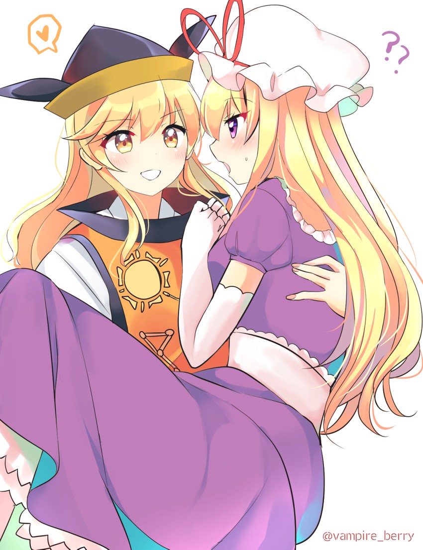 yakumo yukari and matara okina (touhou) drawn by ougi_hina